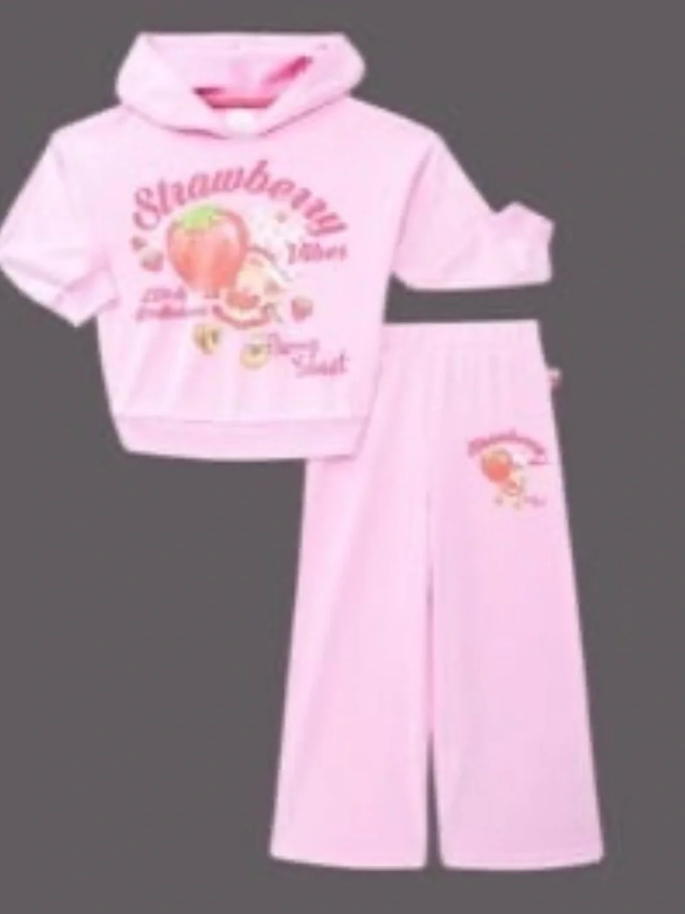Girls 5T Strawberry Shortcake Hoodie Set - Picture 1 of 12
